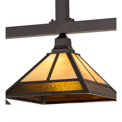 Meyda Tiffany Mission 3 Light 49" Wide Linear Pendant