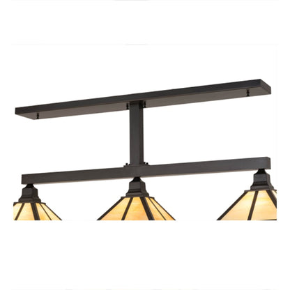 Meyda Tiffany Mission 3 Light 49" Wide Linear Pendant