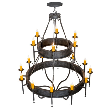 Meyda Tiffany Marta 18 Light 60" Wide Taper Candle Style Chandelier