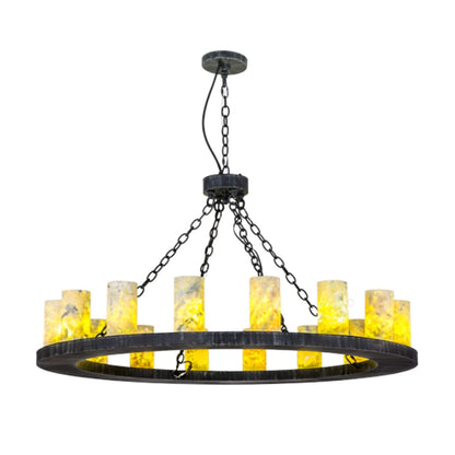 Meyda Tiffany Loxley Jadestone 16 Light 48" Wide Ring Chandelier