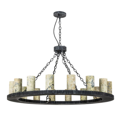 Meyda Tiffany Loxley Jadestone 16 Light 48" Wide Ring Chandelier