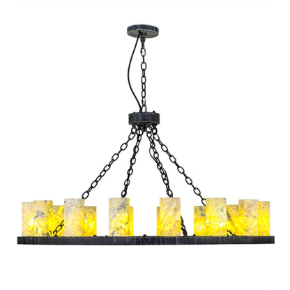Meyda Tiffany Loxley Jadestone 16 Light 48" Wide Ring Chandelier