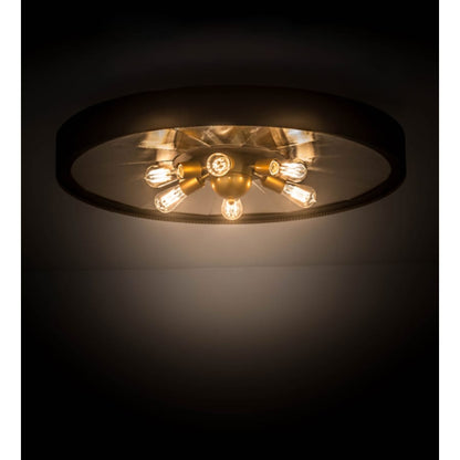 Meyda Tiffany Tennessee 6 Light 36" Wide Semi-Flush Ceiling Fixture