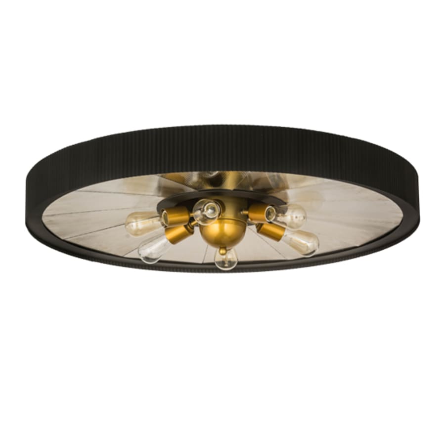 Meyda Tiffany Tennessee 6 Light 36" Wide Semi-Flush Ceiling Fixture