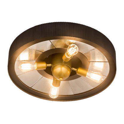 Meyda Tiffany Tennessee 4 Light 24" Wide Semi-Flush Ceiling Fixture