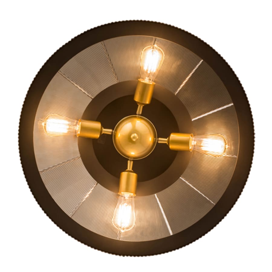 Meyda Tiffany Tennessee 4 Light 24" Wide Semi-Flush Ceiling Fixture