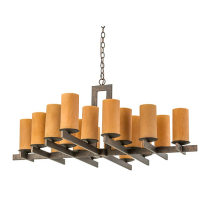 Meyda Tiffany Dante 18 Light 48" Wide Linear Chandelier