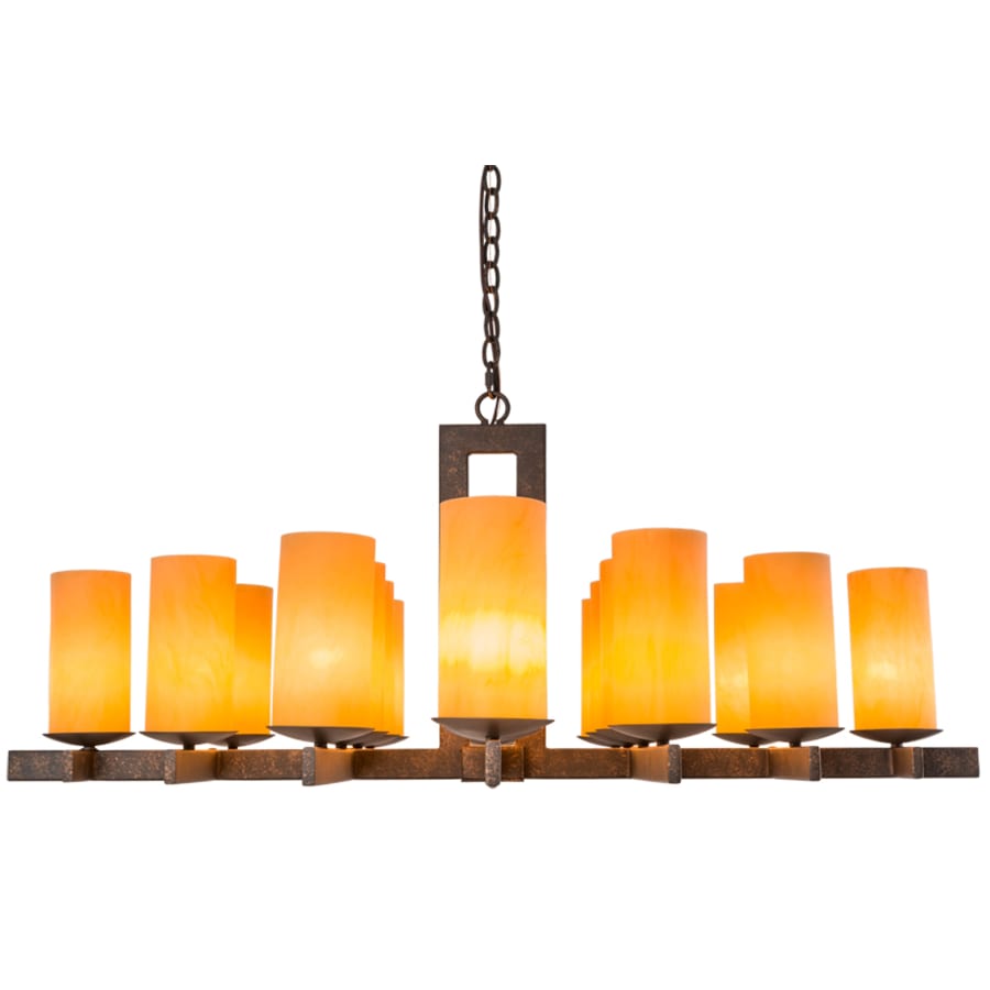 Meyda Tiffany Dante 18 Light 48" Wide Linear Chandelier