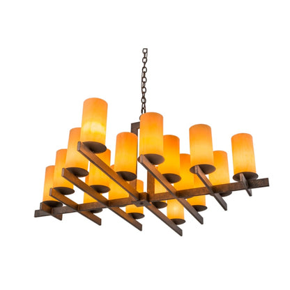 Meyda Tiffany Dante 18 Light 48" Wide Linear Chandelier