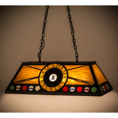 Meyda Tiffany Personalized 9 Light 39" Wide Billiard Linear Pendant