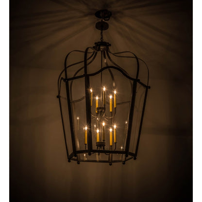 Meyda Tiffany Citadel 12 Light 42" Wide Taper Candle Pendant