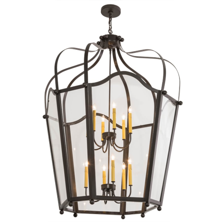 Meyda Tiffany Citadel 12 Light 42" Wide Taper Candle Pendant