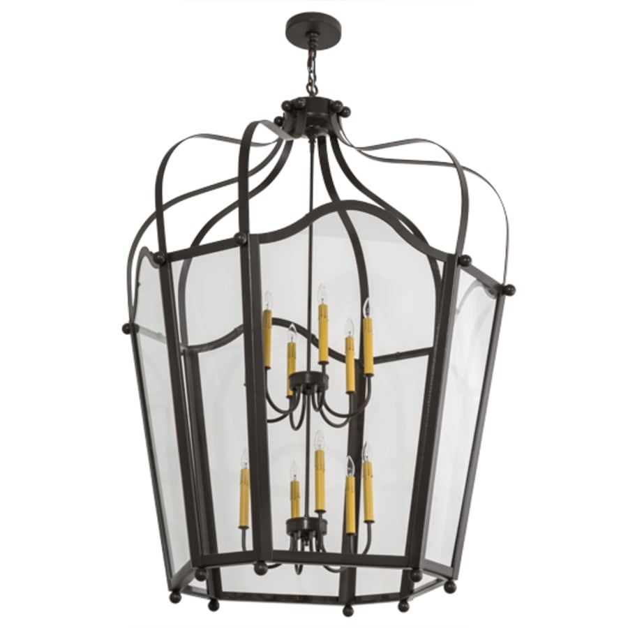 Meyda Tiffany Citadel 12 Light 42" Wide Taper Candle Pendant