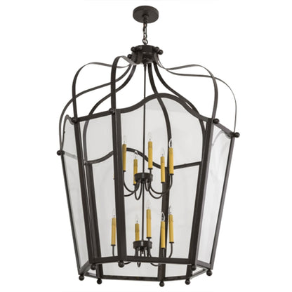 Meyda Tiffany Citadel 12 Light 42" Wide Taper Candle Pendant