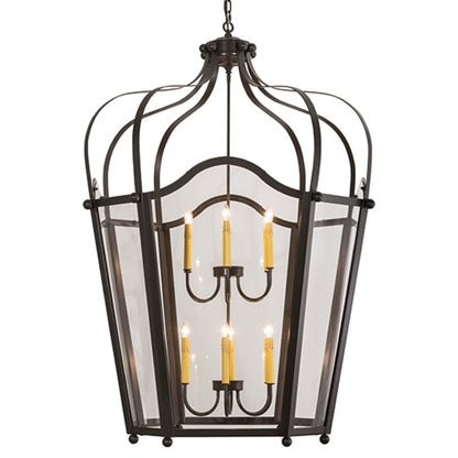 Meyda Tiffany Citadel 12 Light 42" Wide Taper Candle Pendant
