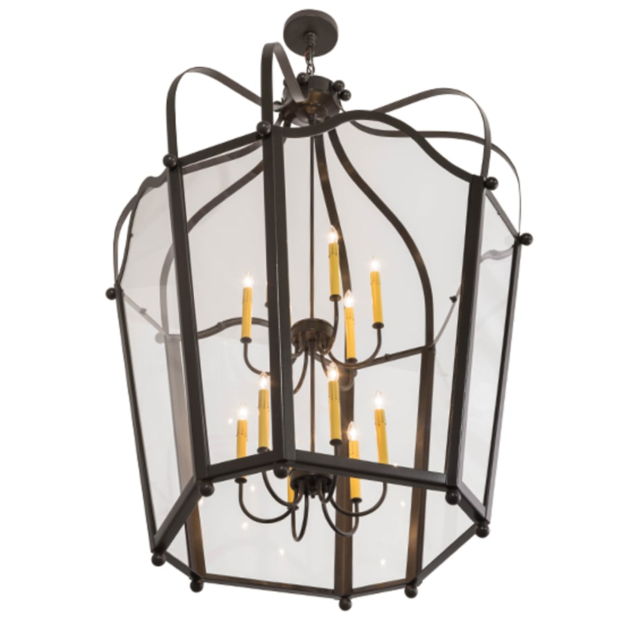 Meyda Tiffany Citadel 12 Light 42" Wide Taper Candle Pendant