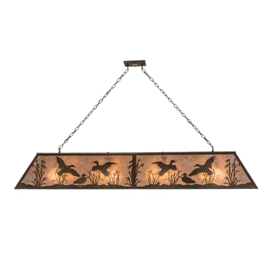Meyda Tiffany Ducks in FLight 72" Wide Linear Pendant