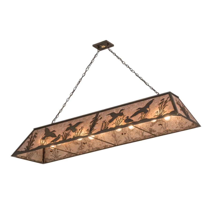 Meyda Tiffany Ducks in FLight 72" Wide Linear Pendant