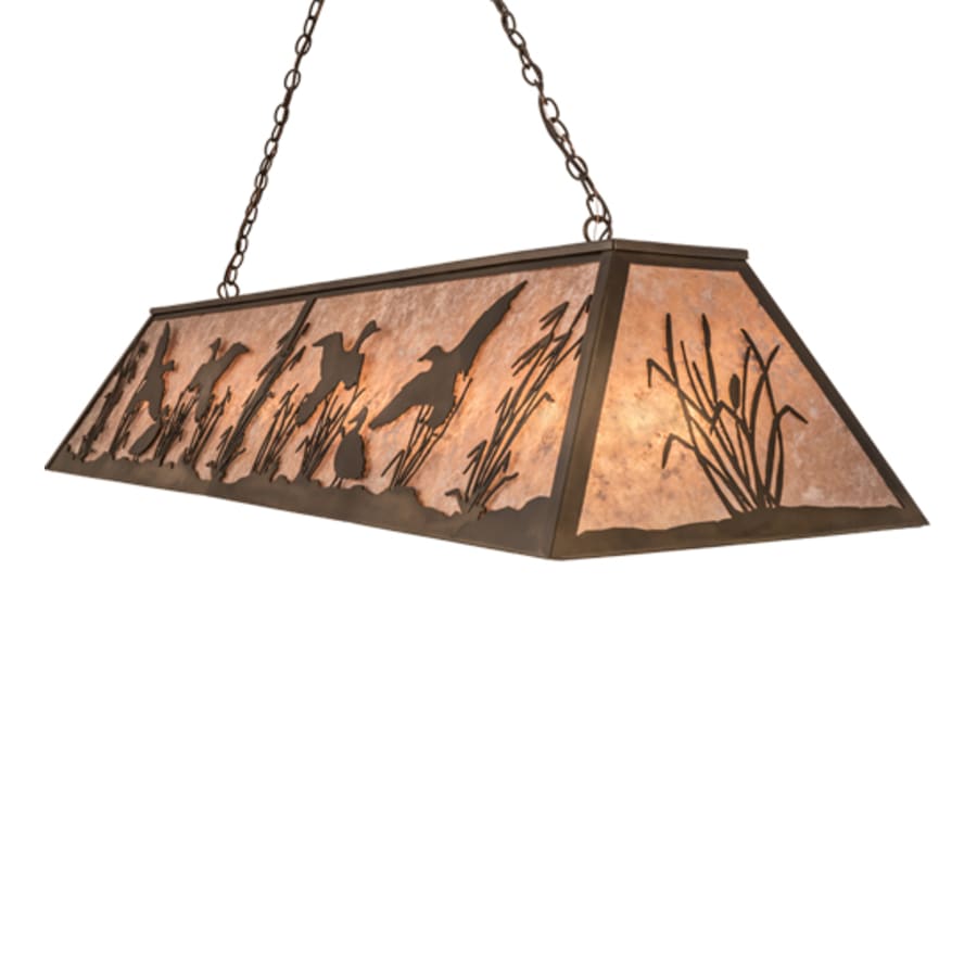 Meyda Tiffany Ducks in FLight 72" Wide Linear Pendant