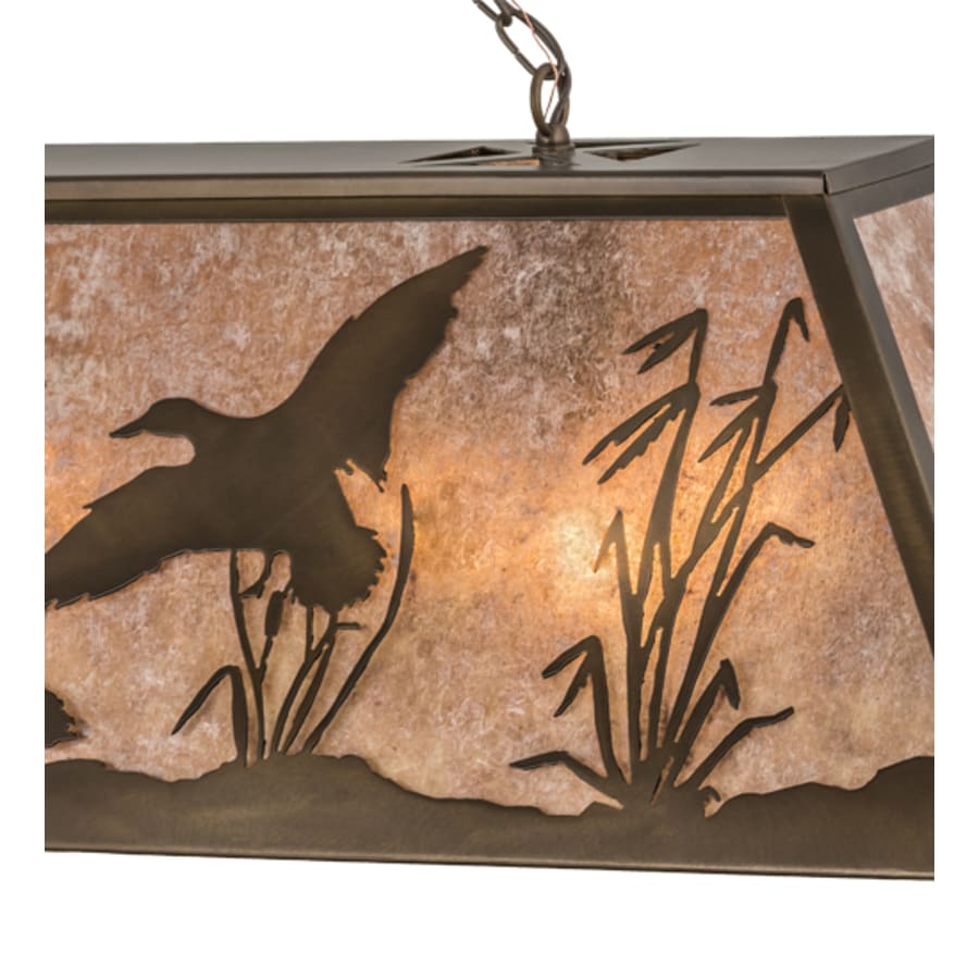 Meyda Tiffany Ducks in FLight 72" Wide Linear Pendant