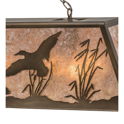 Meyda Tiffany Ducks in FLight 72" Wide Linear Pendant