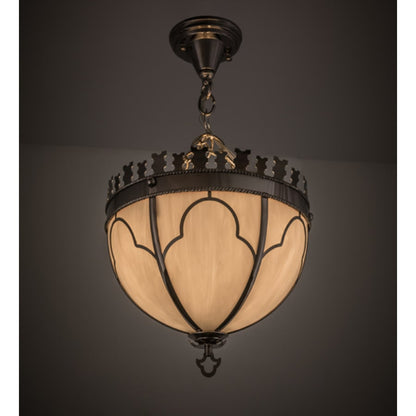 Meyda Tiffany Gothic 3 Light 14" Wide Pendant