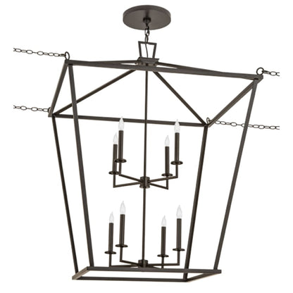 Meyda Tiffany Kitzi 8 Light 52" Wide Taper Candle Pendant