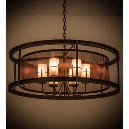 Meyda Tiffany Cordoba 6 Light 36" Wide Pillar Candle Pendant