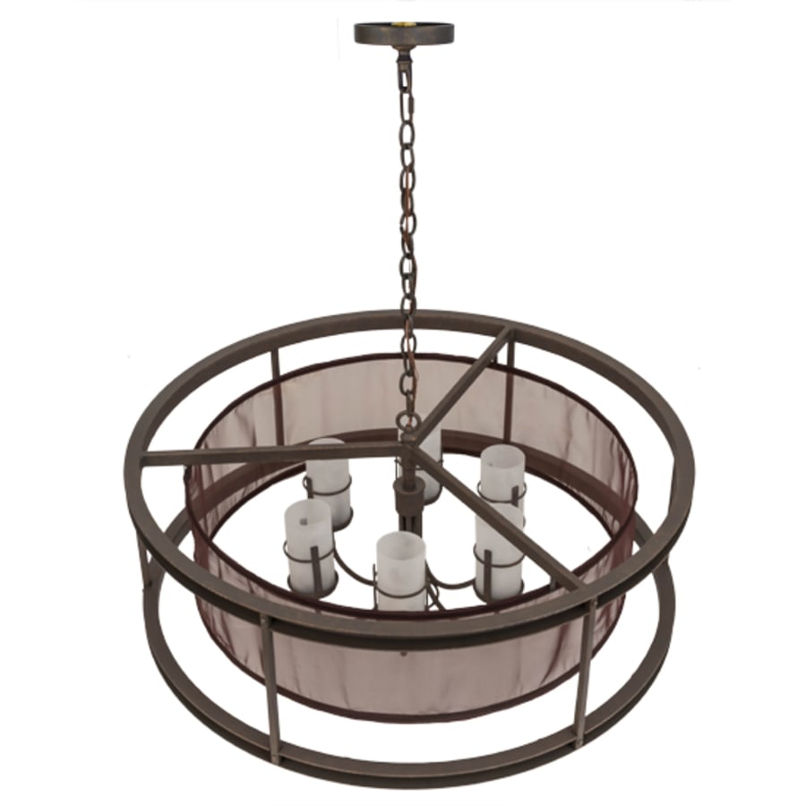 Meyda Tiffany Cordoba 6 Light 36" Wide Pillar Candle Pendant
