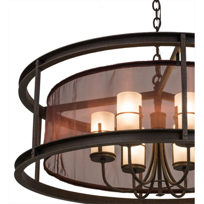 Meyda Tiffany Cordoba 6 Light 36" Wide Pillar Candle Pendant