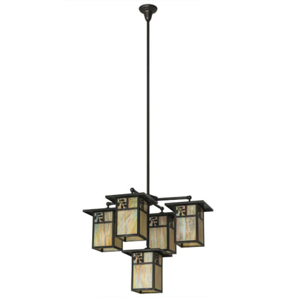 Meyda Tiffany Hyde Park 5 Light 32" Wide Chandelier