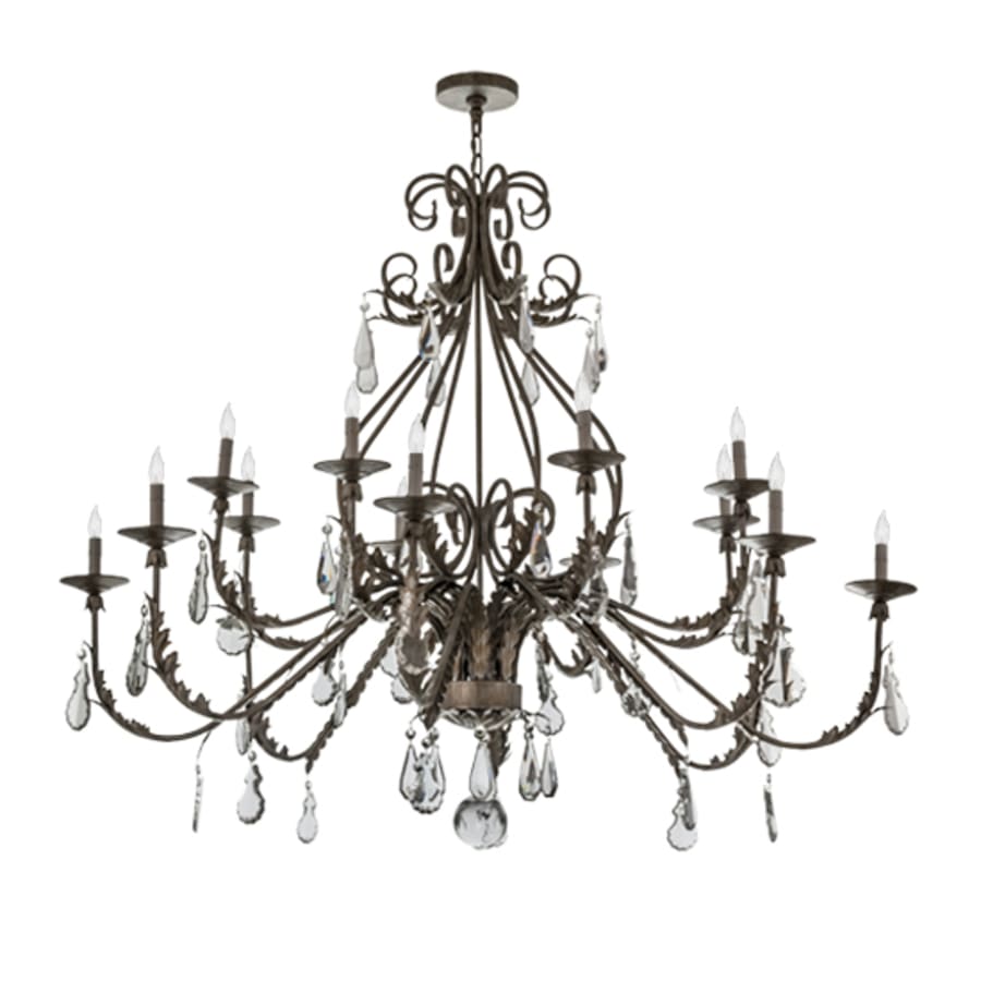 Meyda Tiffany French Elegance 16 Light 60" Wide Crystal Candle Style Chandelier