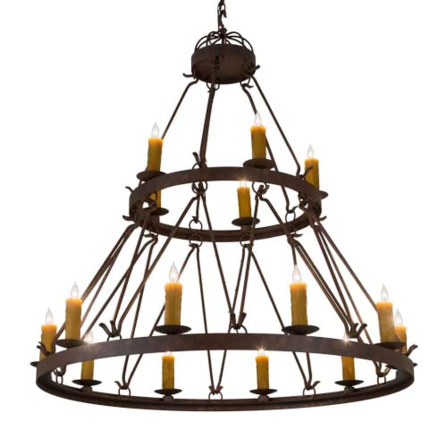 Meyda Tiffany Lakeshore 15 Light 54" Wide Taper Candle Style Chandelier