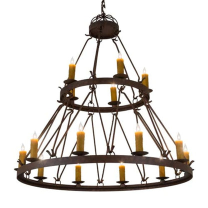 Meyda Tiffany Lakeshore 15 Light 54" Wide Taper Candle Style Chandelier
