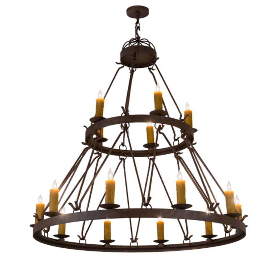 Meyda Tiffany Lakeshore 15 Light 54" Wide Taper Candle Style Chandelier