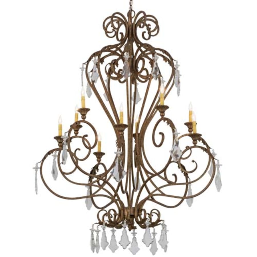Meyda Tiffany Josephine 10 Light 49" Wide Taper Candle Style Chandelier