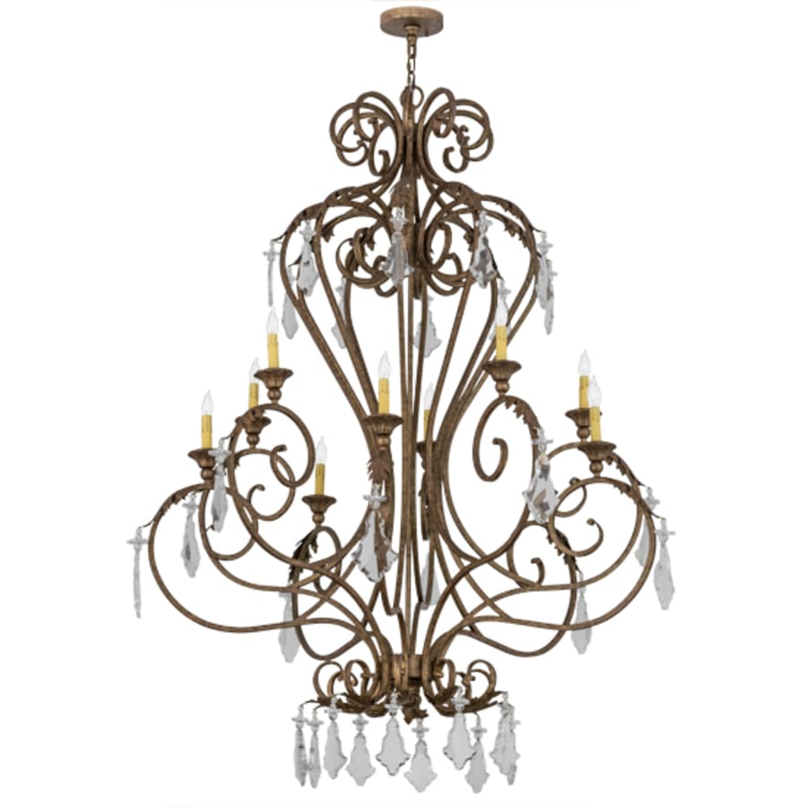 Meyda Tiffany Josephine 10 Light 49" Wide Taper Candle Style Chandelier