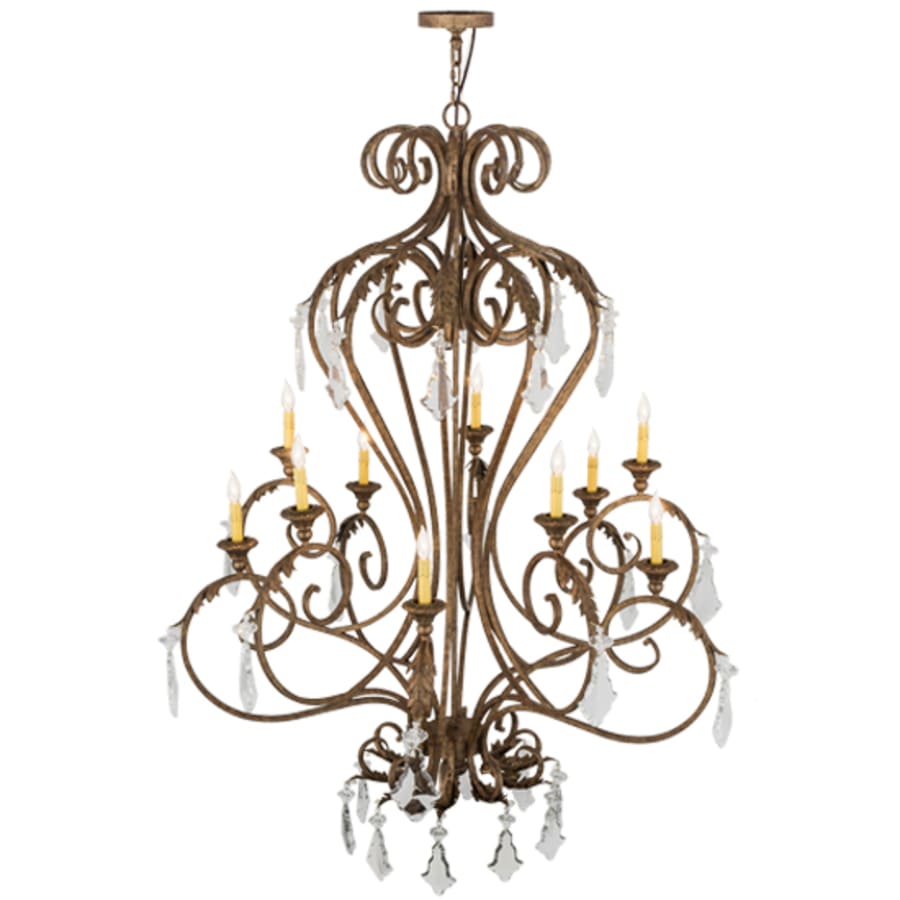 Meyda Tiffany Josephine 10 Light 49" Wide Taper Candle Style Chandelier