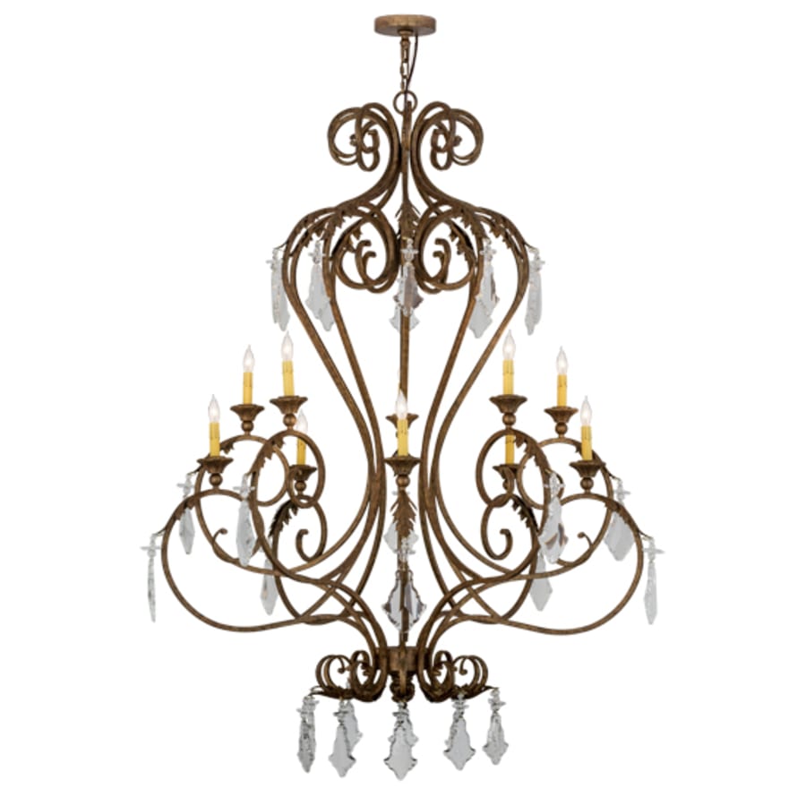 Meyda Tiffany Josephine 10 Light 49" Wide Taper Candle Style Chandelier