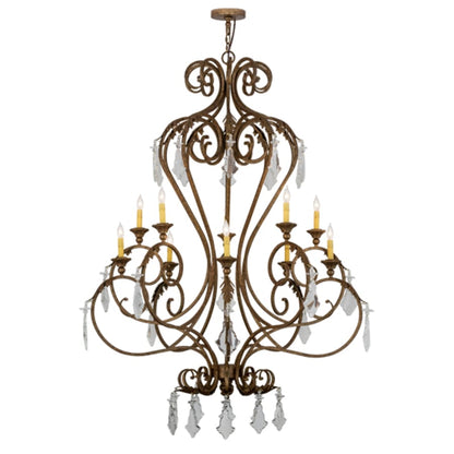 Meyda Tiffany Josephine 10 Light 49" Wide Taper Candle Style Chandelier