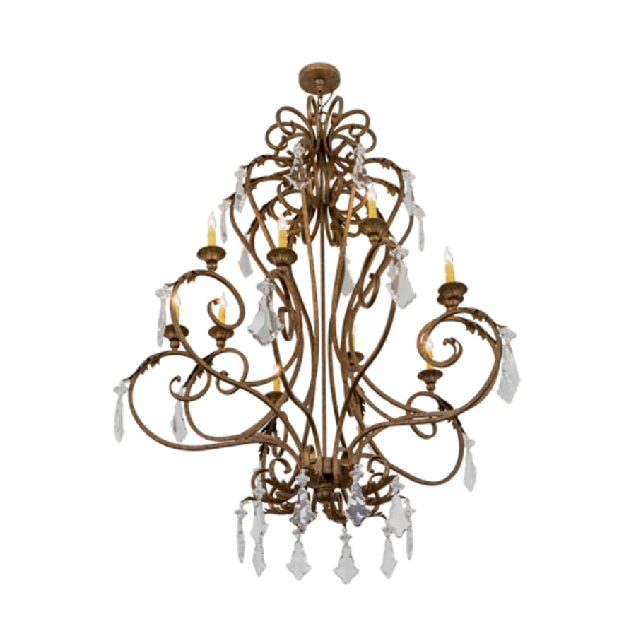 Meyda Tiffany Josephine 10 Light 49" Wide Taper Candle Style Chandelier