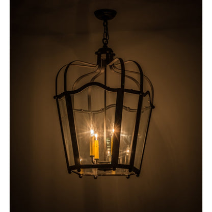 Meyda Tiffany Citadel 4 Light 23" Wide Taper Candle Pendant