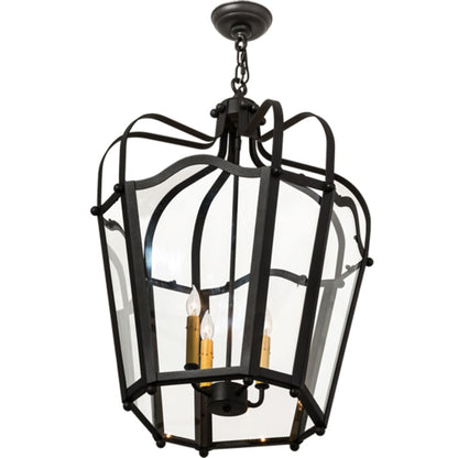 Meyda Tiffany Citadel 4 Light 23" Wide Taper Candle Pendant