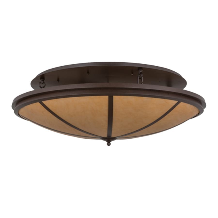 Meyda Tiffany Commerce 8 Light 48" Wide Semi-Flush Bowl Ceiling Fixture - Cafe-Noir Finish