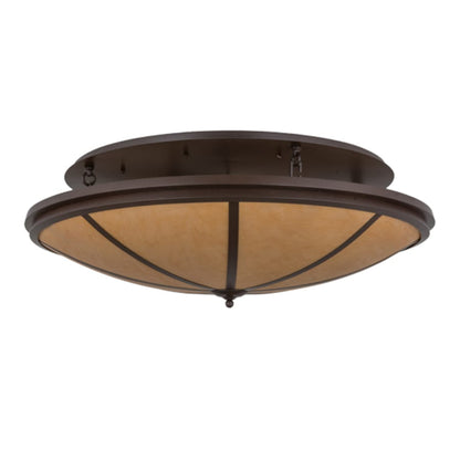 Meyda Tiffany Commerce 8 Light 48" Wide Semi-Flush Bowl Ceiling Fixture - Cafe-Noir Finish