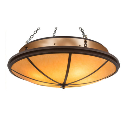 Meyda Tiffany Commerce 8 Light 48" Wide Semi-Flush Bowl Ceiling Fixture - Cafe-Noir Finish