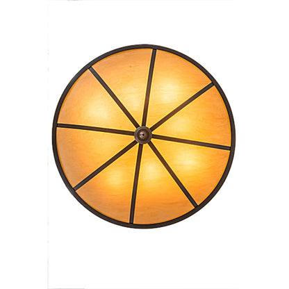 Meyda Tiffany Commerce 8 Light 48" Wide Semi-Flush Bowl Ceiling Fixture - Cafe-Noir Finish