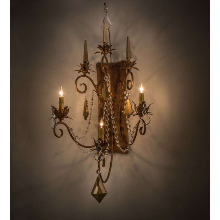 Meyda Tiffany Minuet 3 Light 40" Tall Wall Sconce