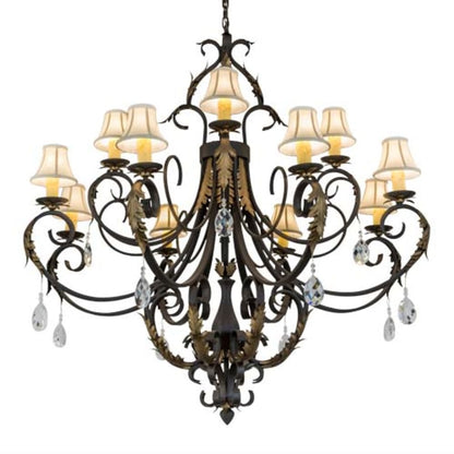 Meyda Tiffany Ingrid 12 Light 54" Wide Crystal Chandelier