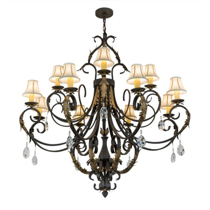 Meyda Tiffany Ingrid 12 Light 54" Wide Crystal Chandelier